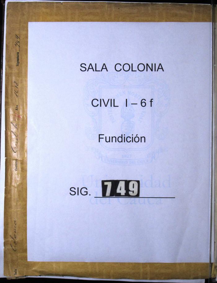 Libro de quintos Reales llevado por el tesorero Pérez…