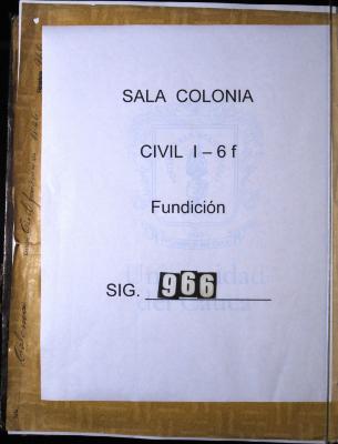 Libro de fundición llevado por los Oficiales Reales y…
